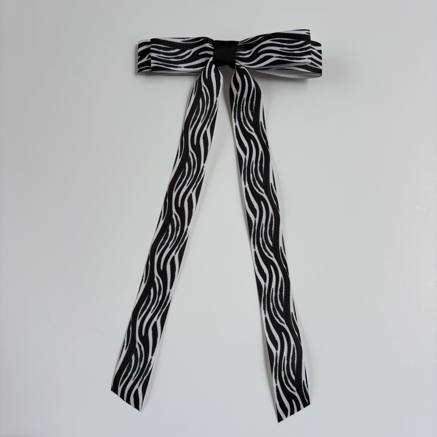 Animal Print Zebra Bow