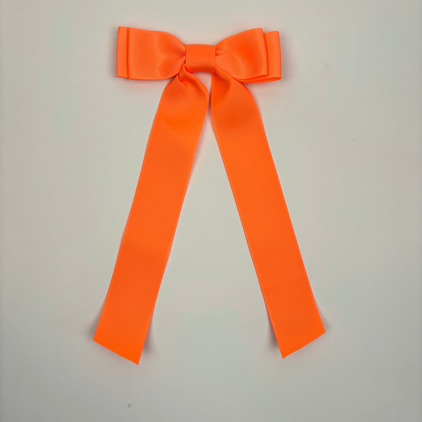 Grosgrain Neon Orange Bow