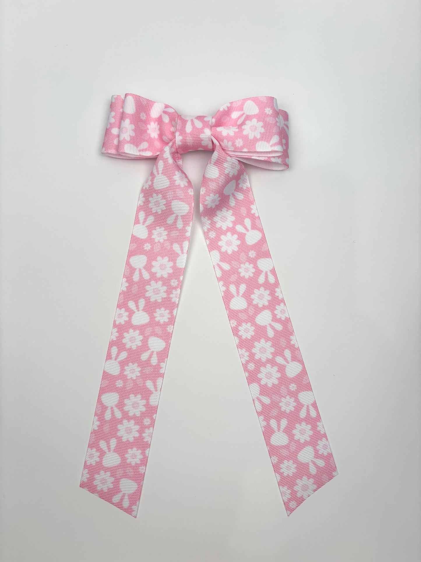 Sale- Easter Printed Grosgrain Easter Bunny Bow