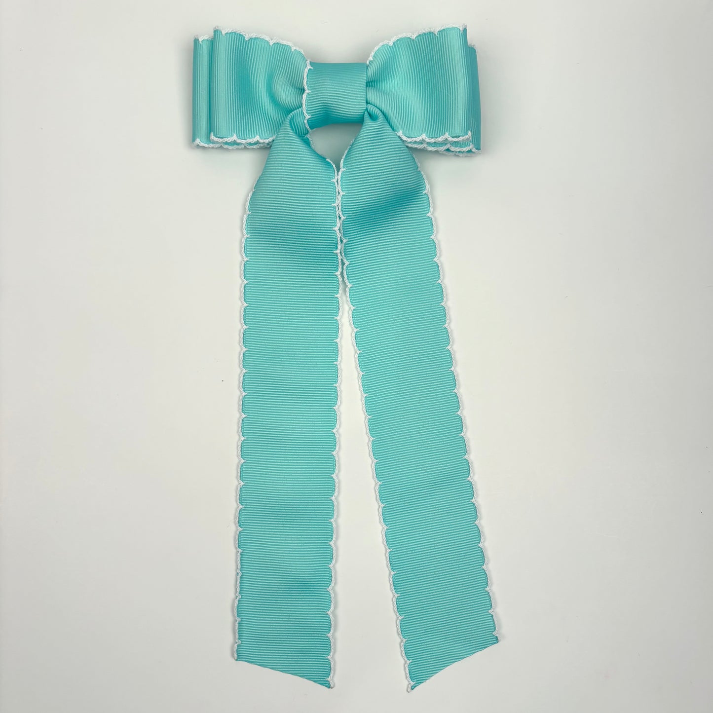 A Patty’s Day Moonstitch Turqouise Bow