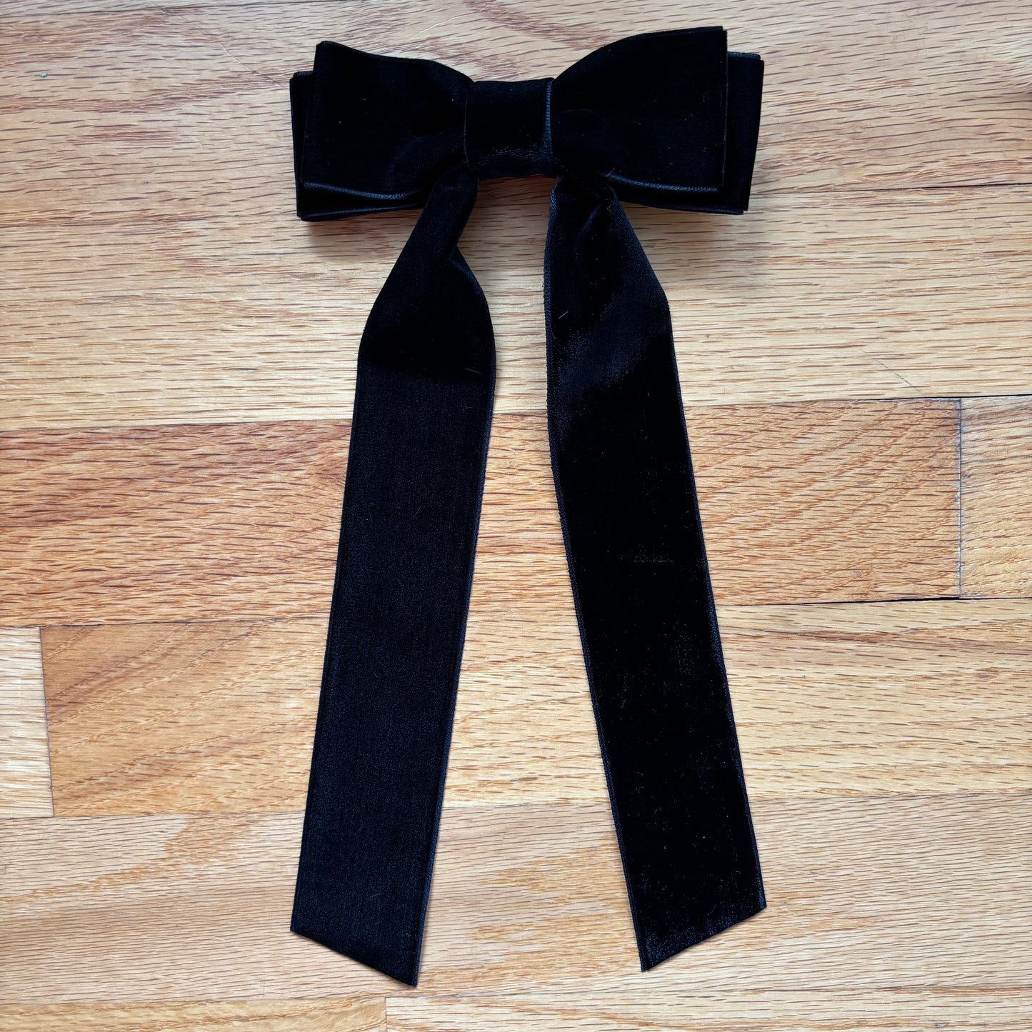 Velvet Black Bow