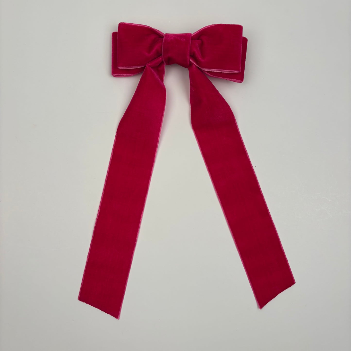 SALE- Hot Pink Velvet Bow