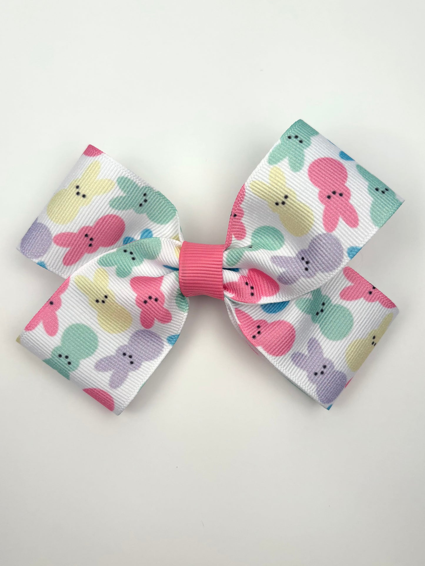 Sale- Easter Peep print Mini Hair Bow