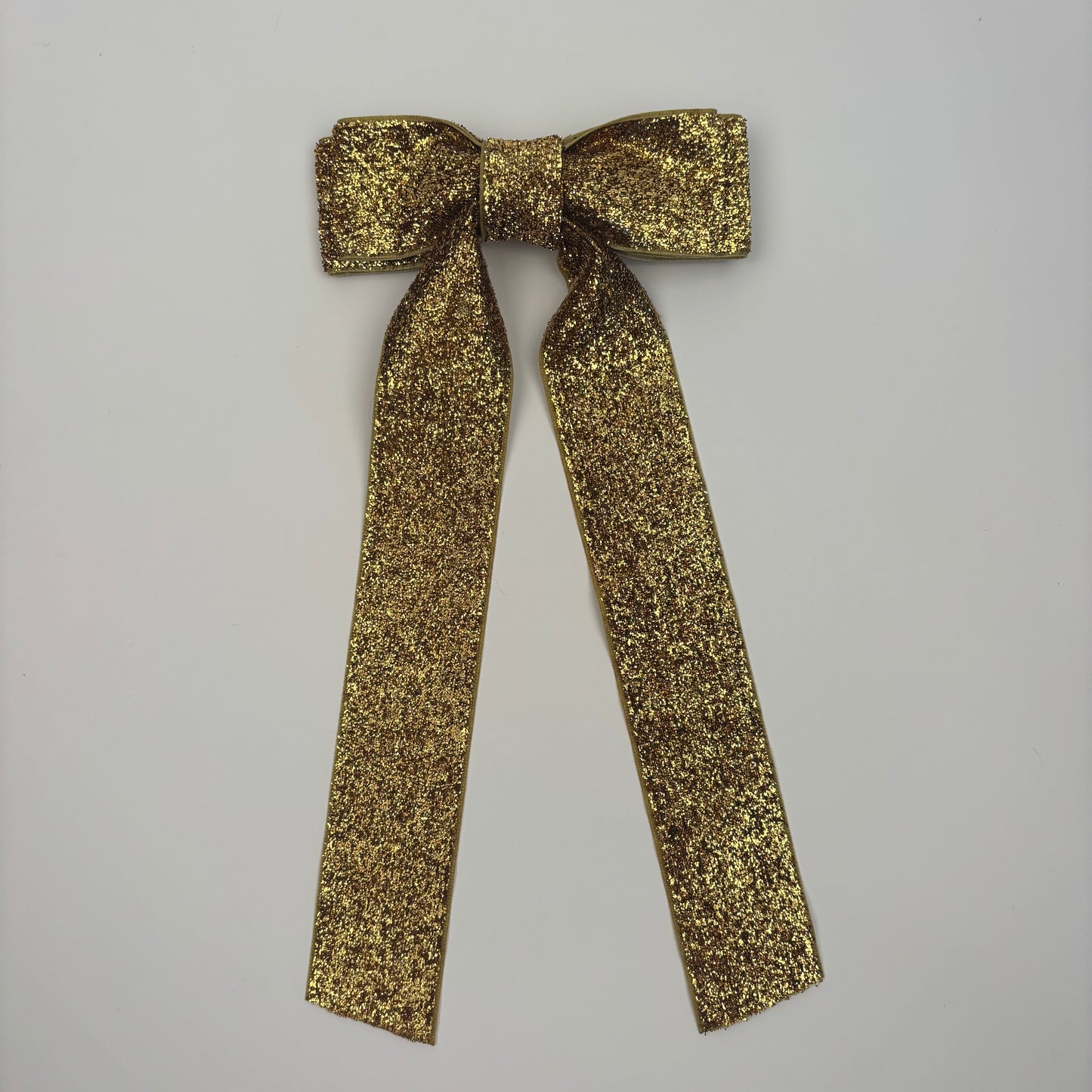 Gold Glitter Velvet Bow