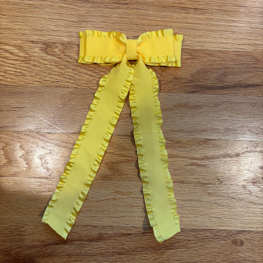 Ruffle Yellow Bow