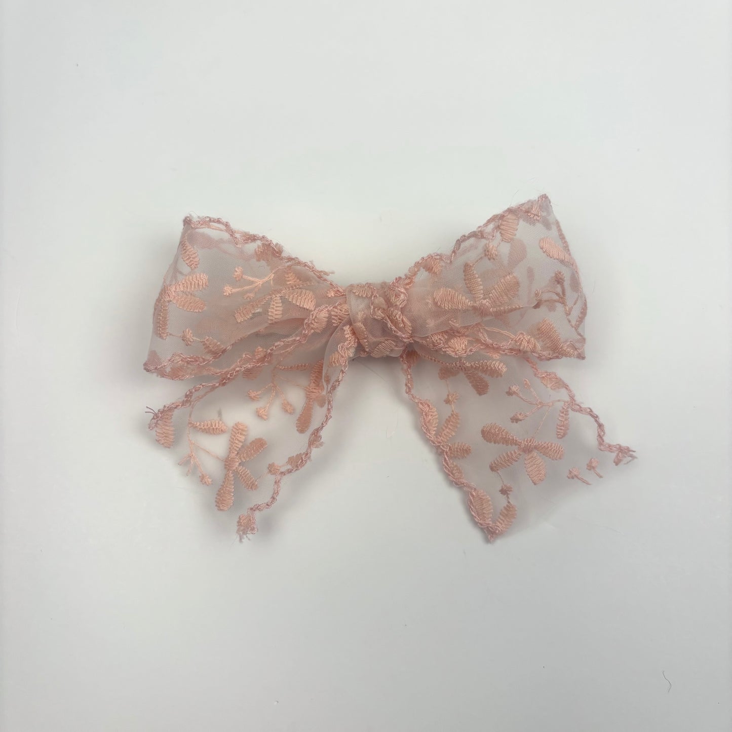 A Fall Collection Lace Pink Mini Bow
