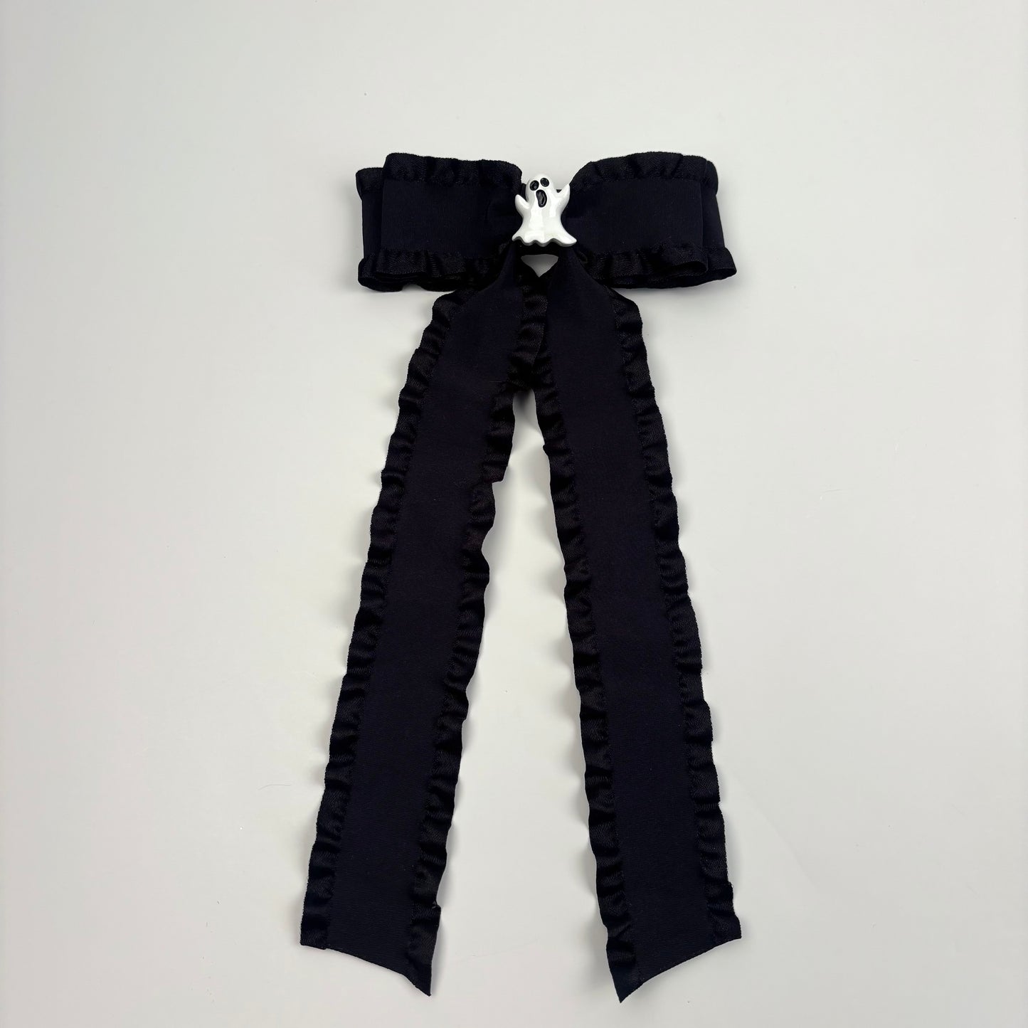 A Fall Collection Ghost Charm Ruffle Bow