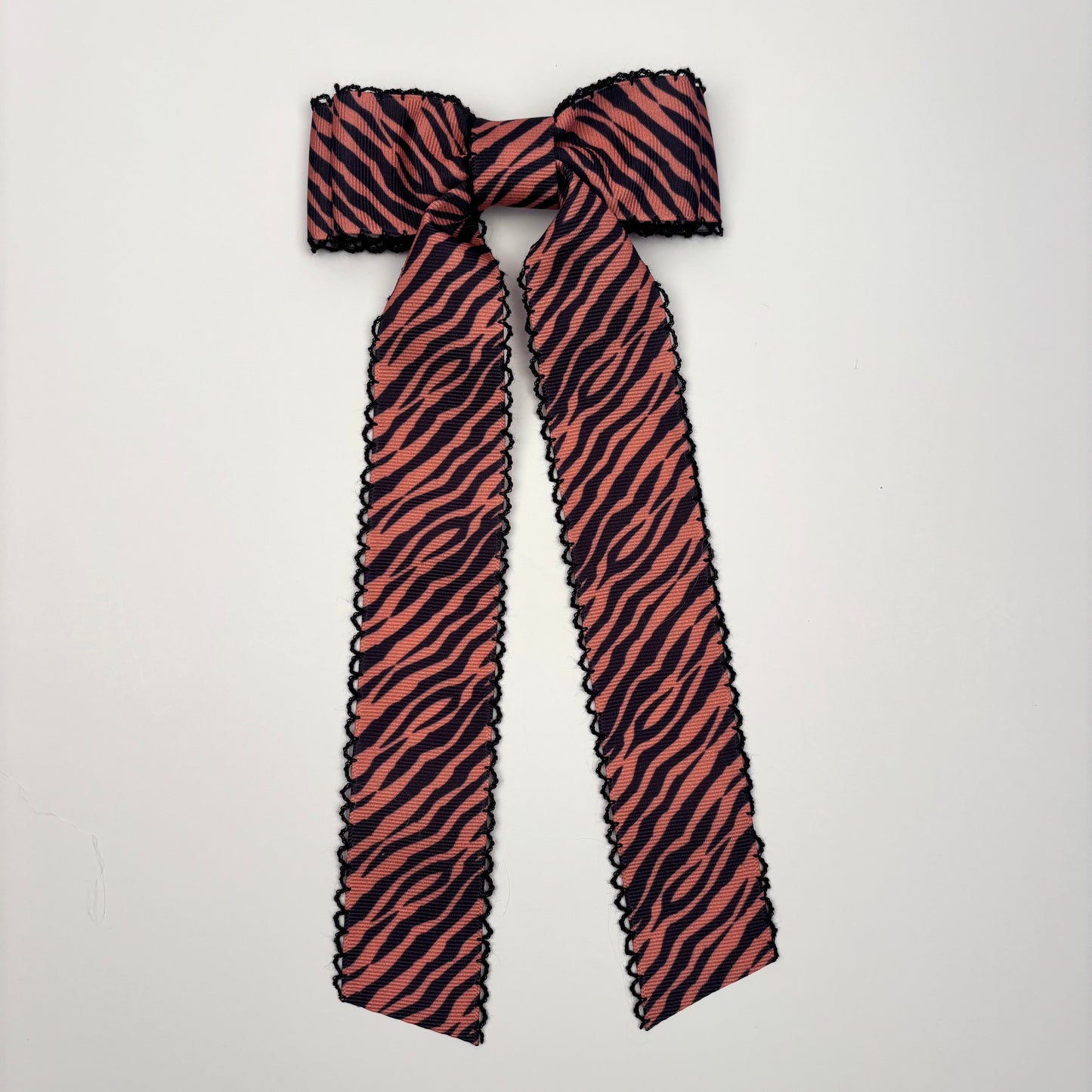 A Tiger Moonstitch Hair Bow
