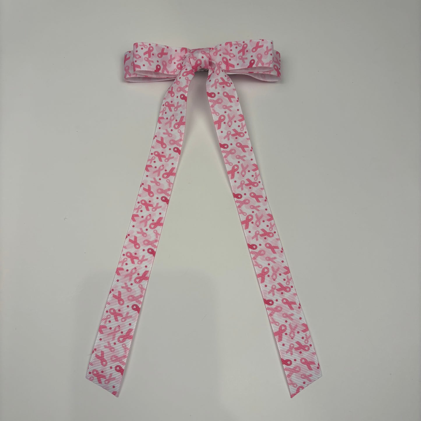 A Breast Cancer Awareness Mini Pink Ribbon Bow