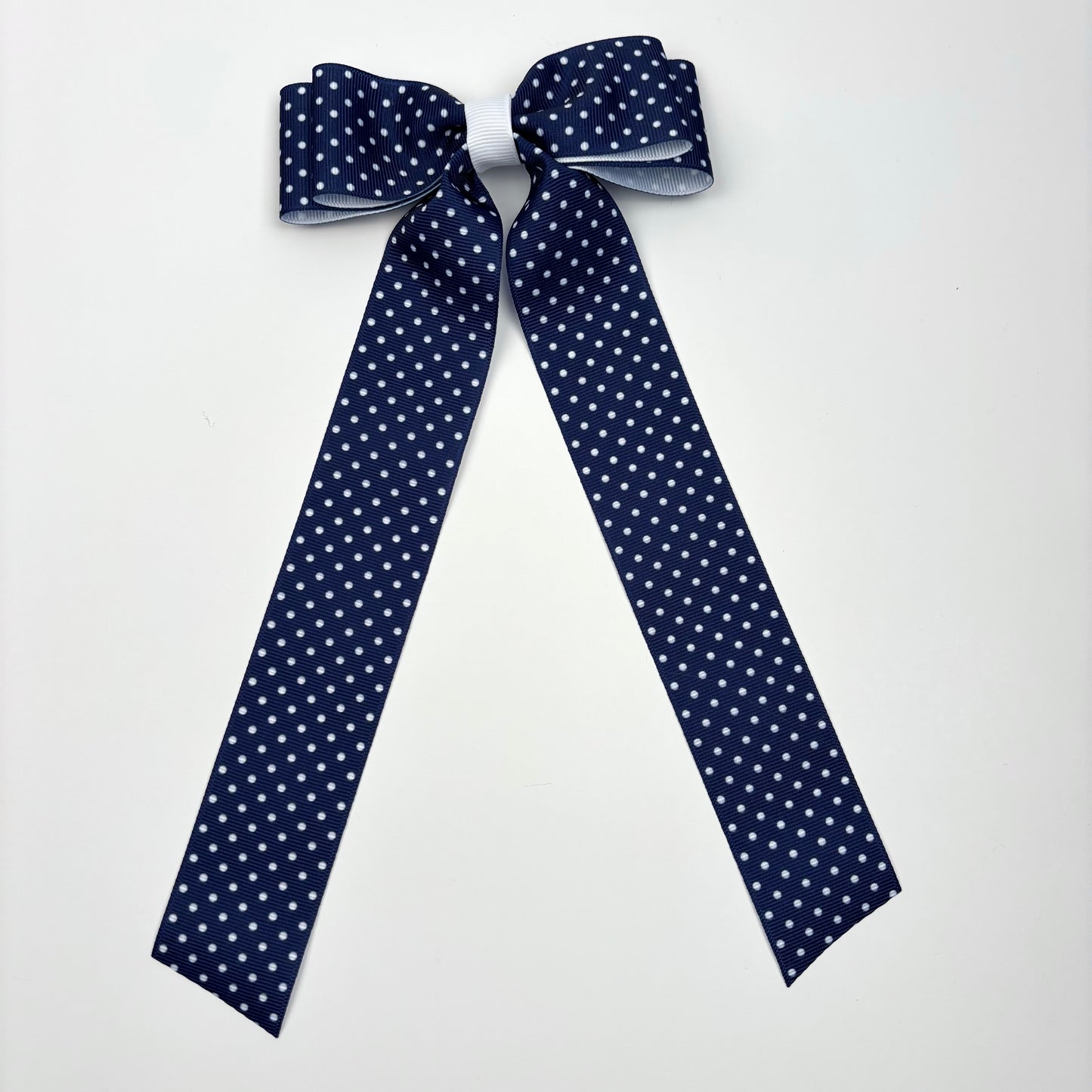 A ChiChiGirl x HRL Collection navy blue and white polka dots