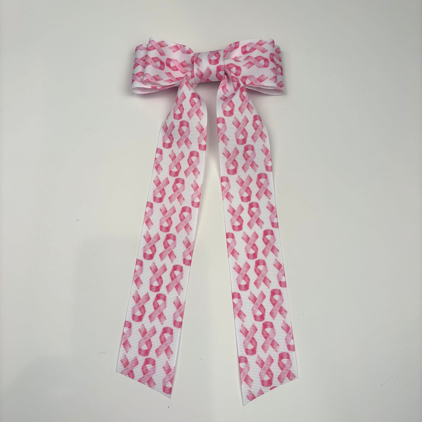 A Breast Cancer Awareness Pink Ribbon Bow