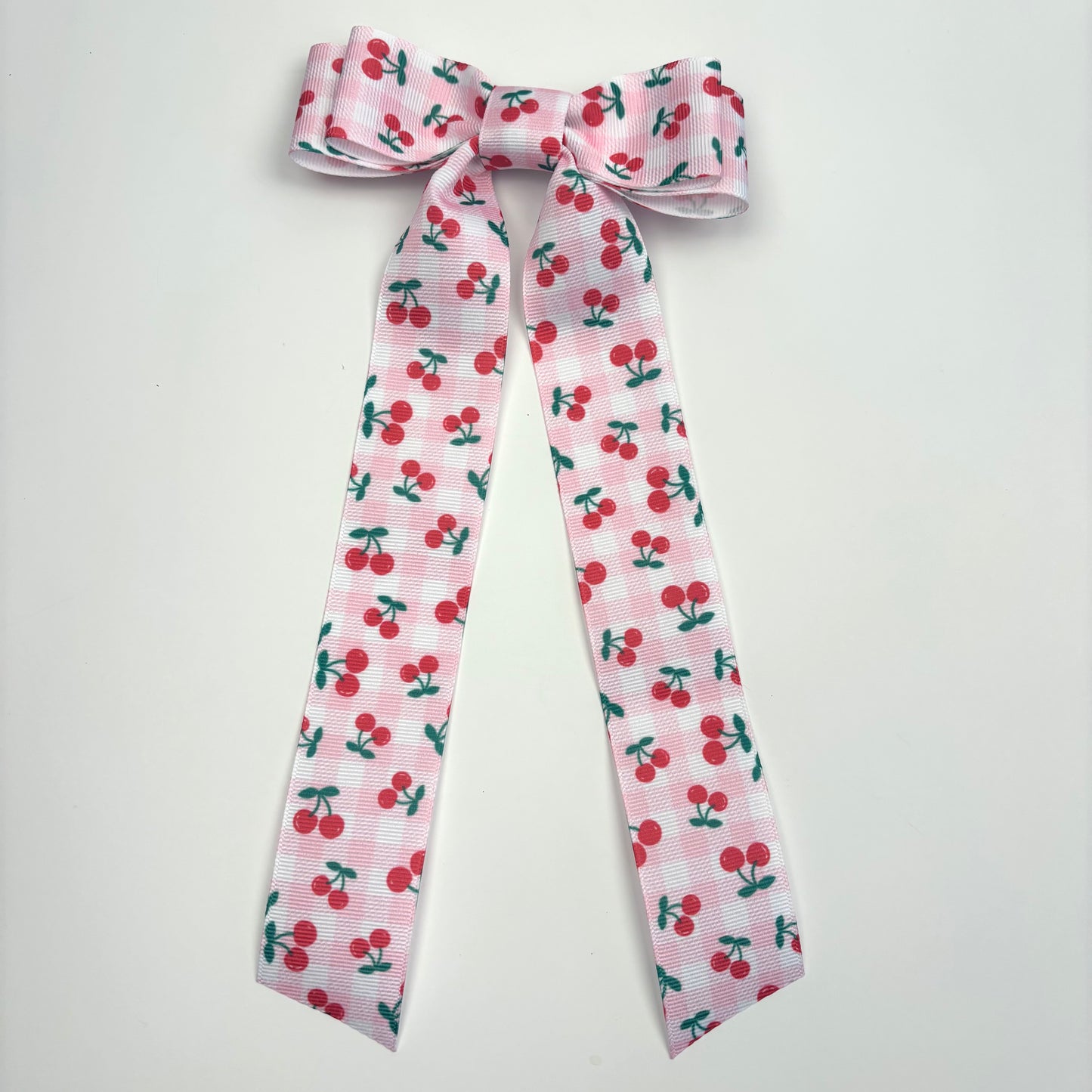 A Summer Collection Cherry Print Hair Bow