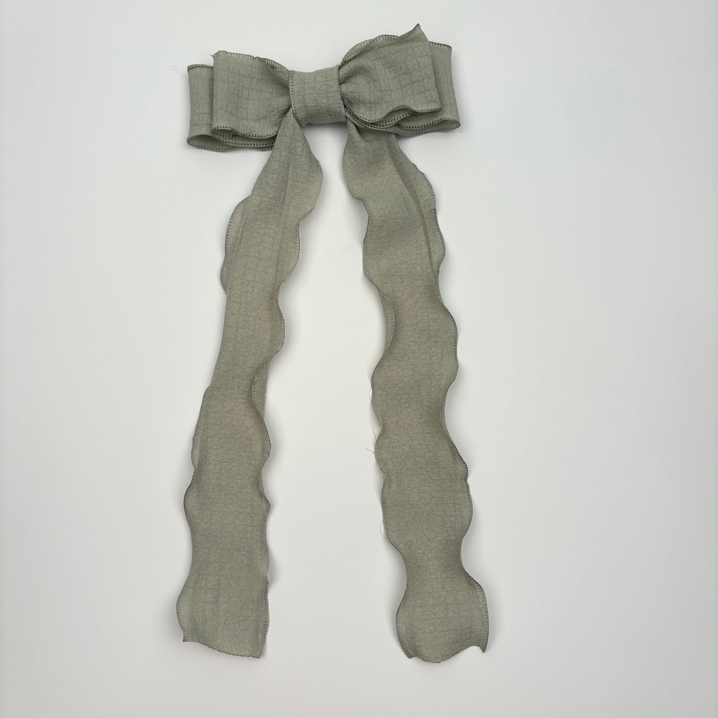 A Spring Flowy Green Bow