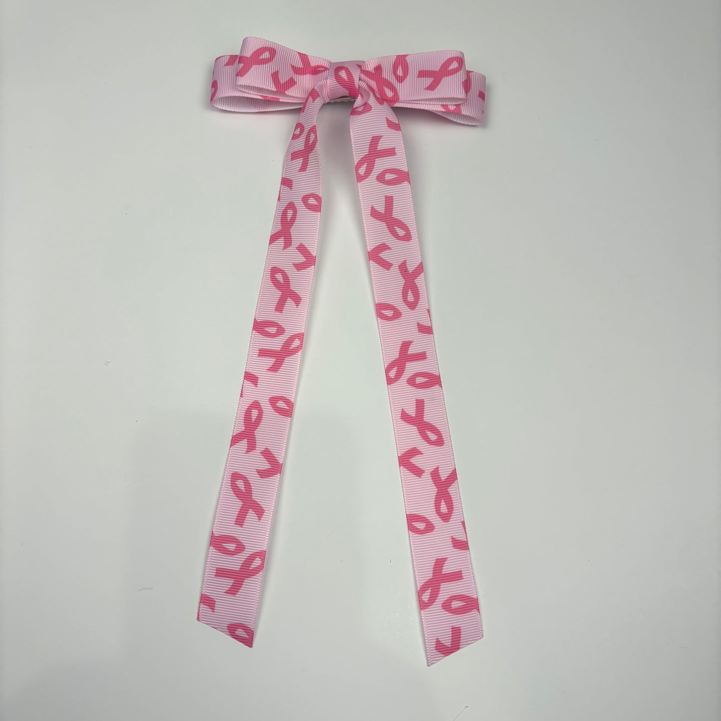 A Breast Cancer Awareness Pink Ribbon bow