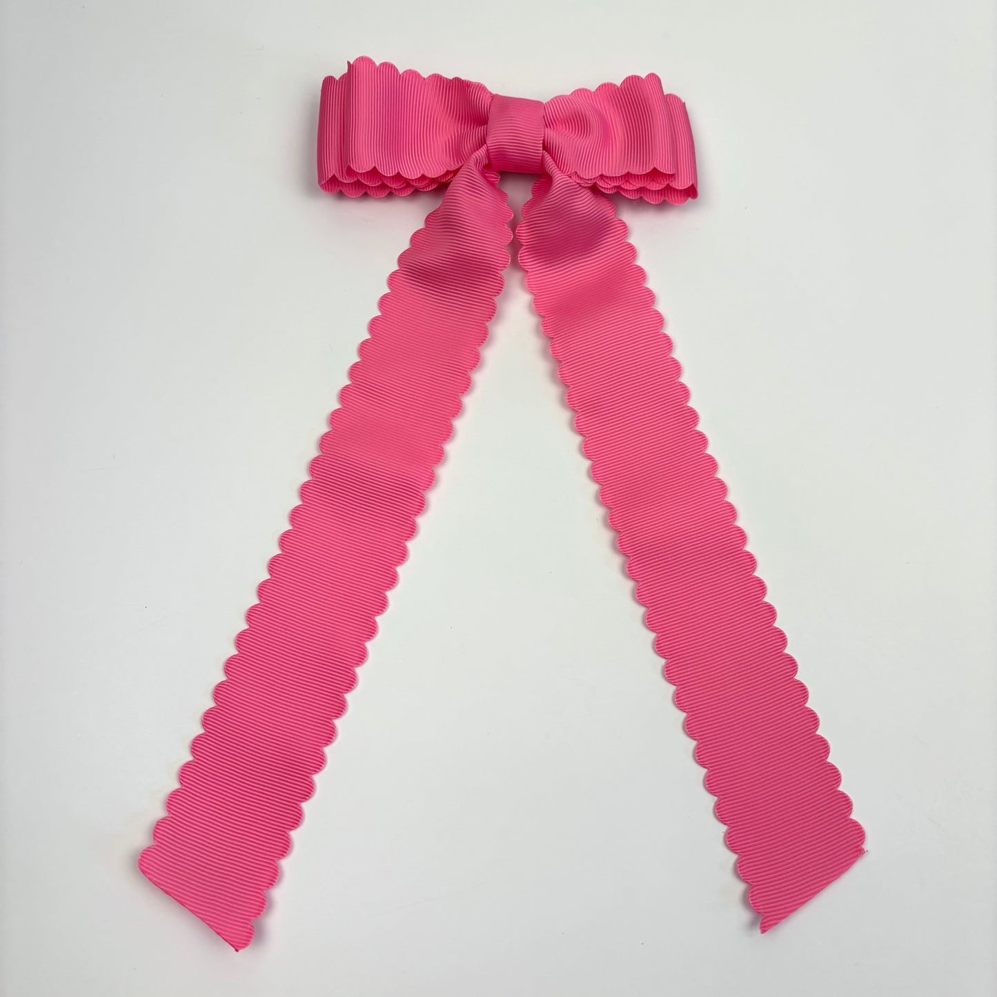 A Summer Collection Bright Pink Scalloped Bow