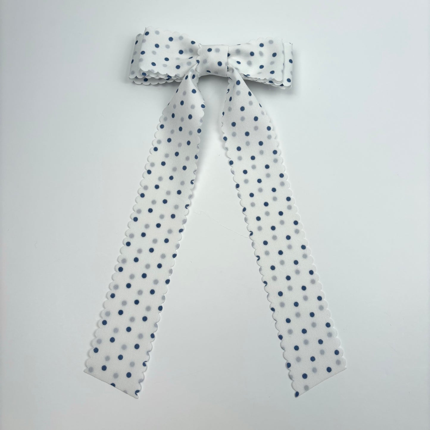 A Fall Collection White with Blue Dots