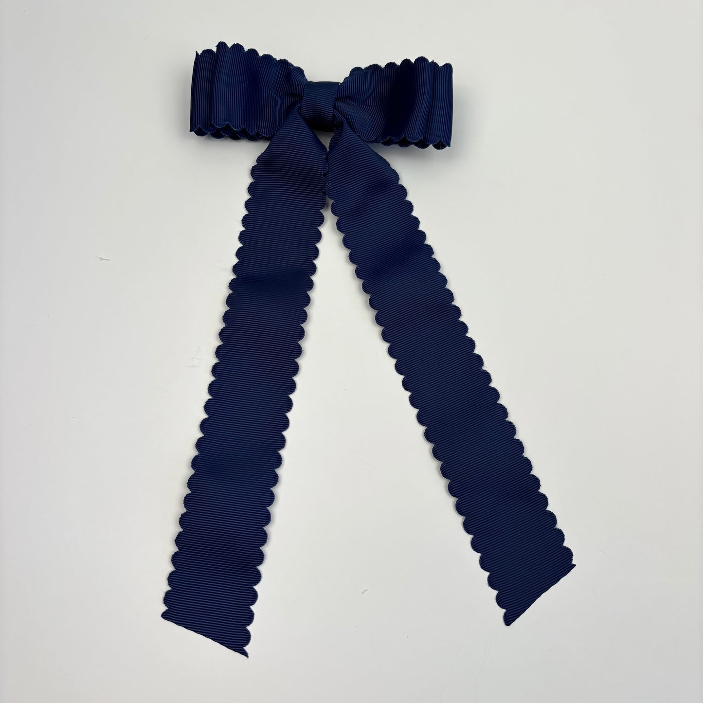A Summer Collection Navy Blue Scalloped Bow