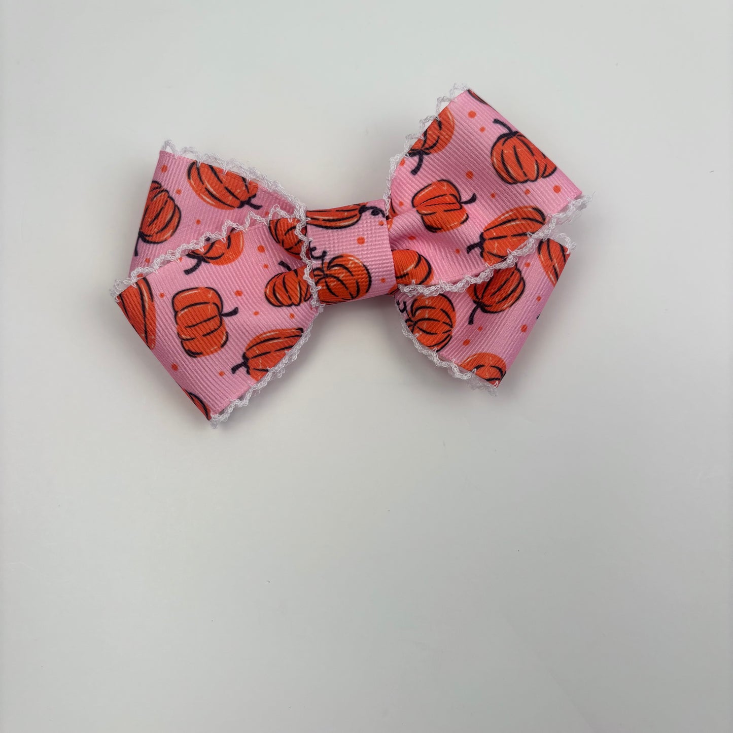 A Fall Collection Pumpkin Moonstitch Mini Bow