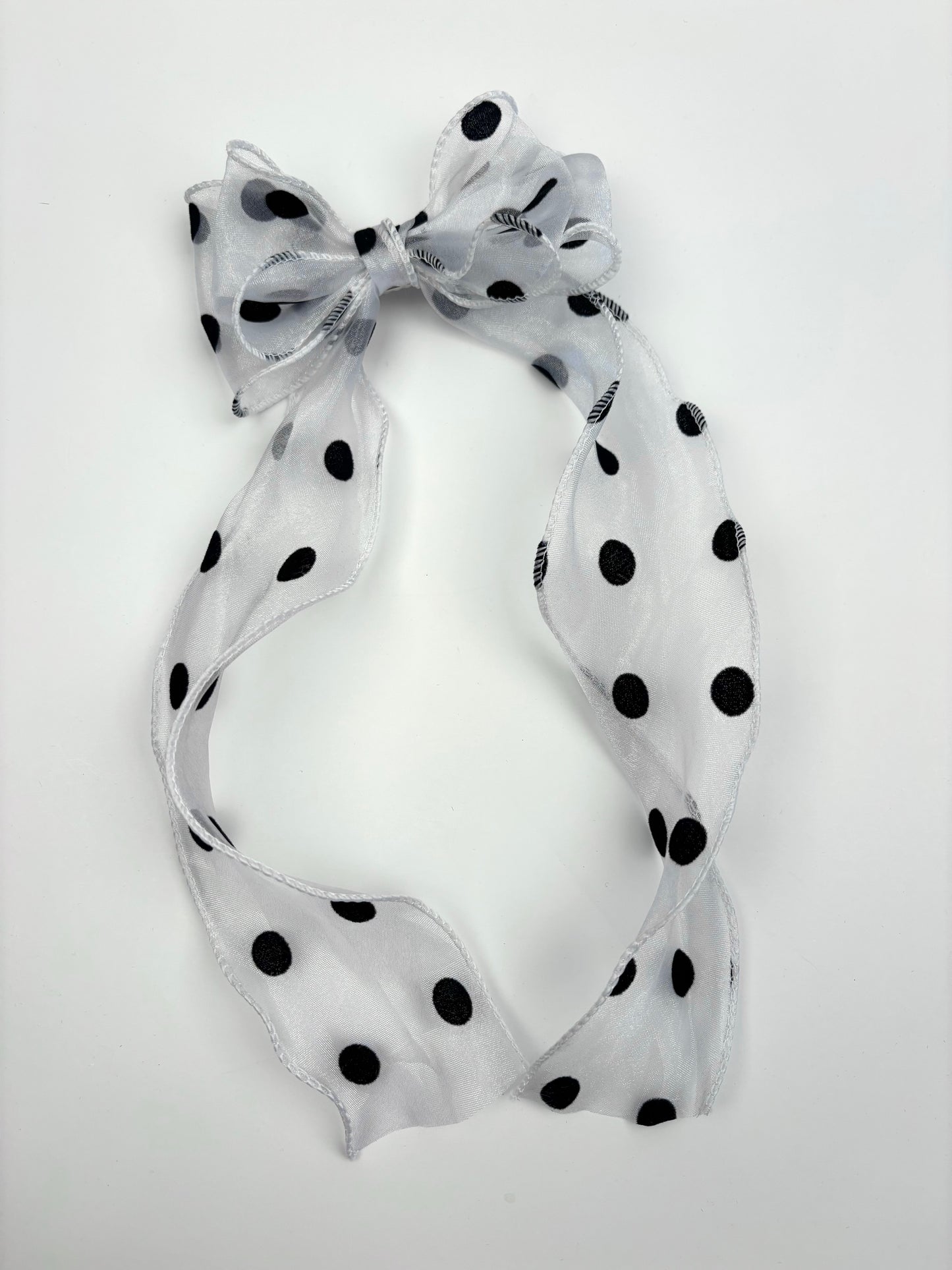 A Summer Collection Cream Sheer Polka Dot
