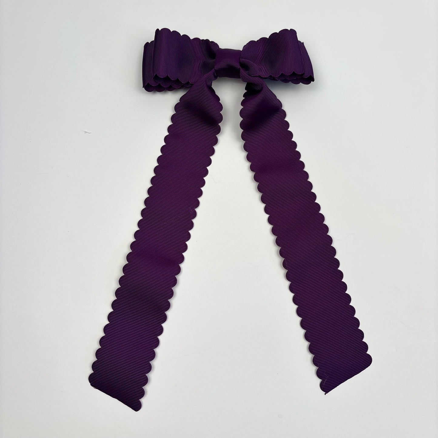 A Summer Collection Plum Scalloped Bow