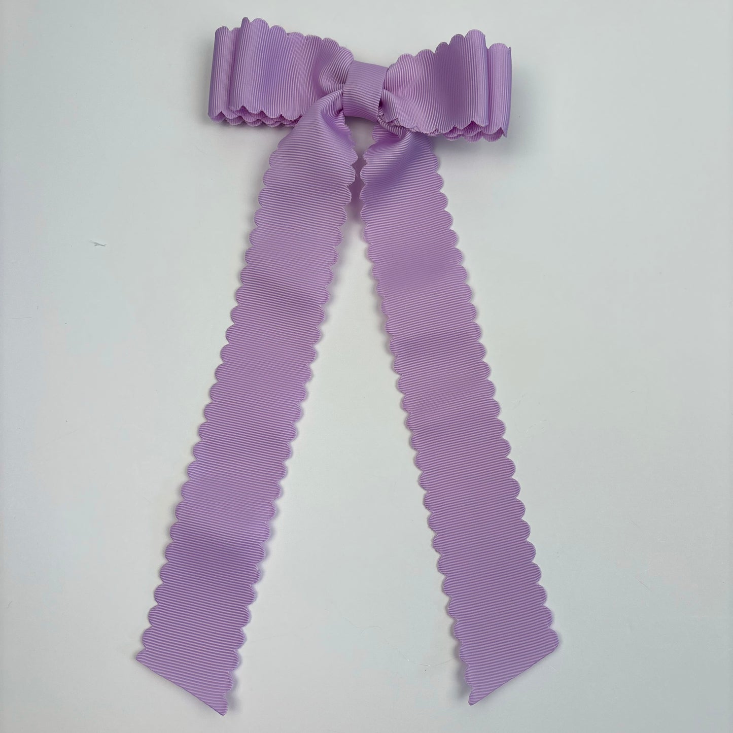 A Summer Collection Light Purple Scalloped Bow