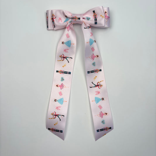 A Holiday Satin Nutcracker Bow