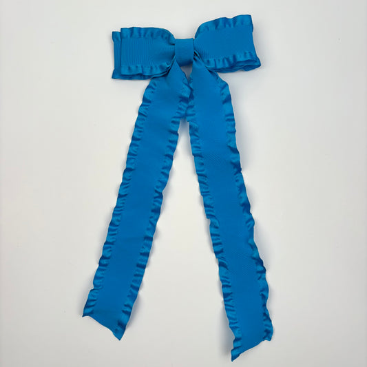 Ruffle Turquoise Bow