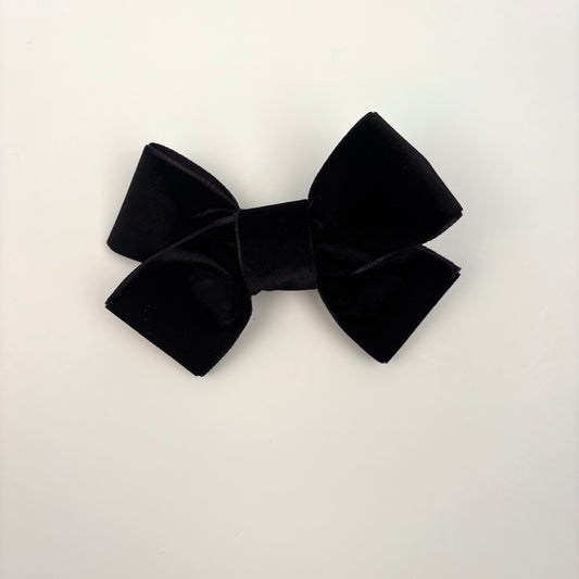 Velvet Black Mini Bow