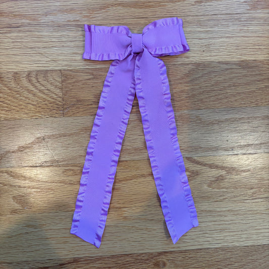 Ruffle purple bow