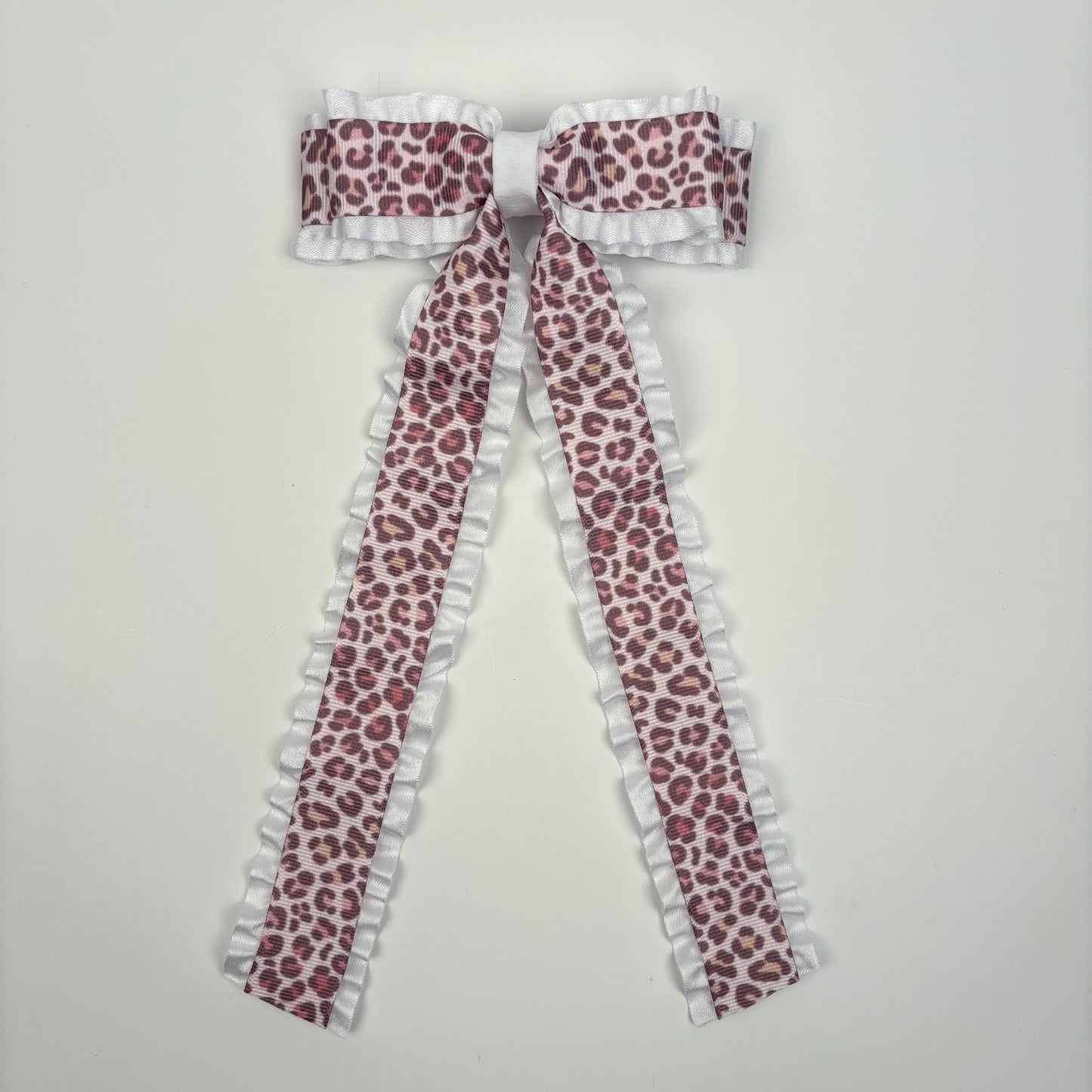 Animal Collection Double Ruffle Sunset Cheetah Bow