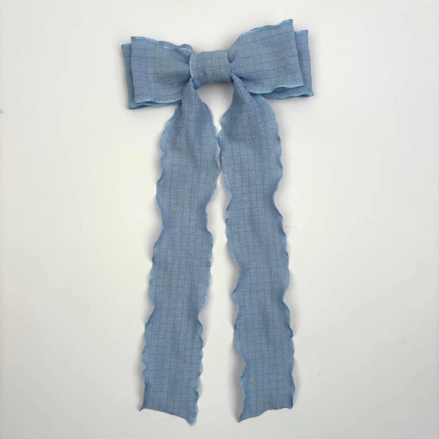 Flowy Light Blue Bow