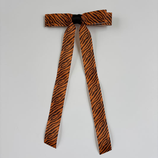 Animal Print Tiger Bow