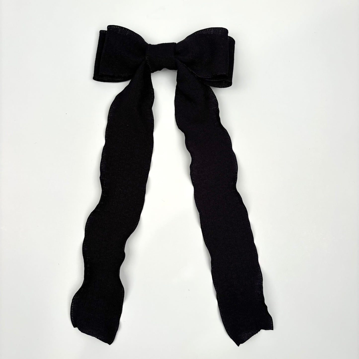 A Spring Flowy Black Bow