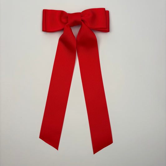 A Holiday Grosgrain Bright Red Bow