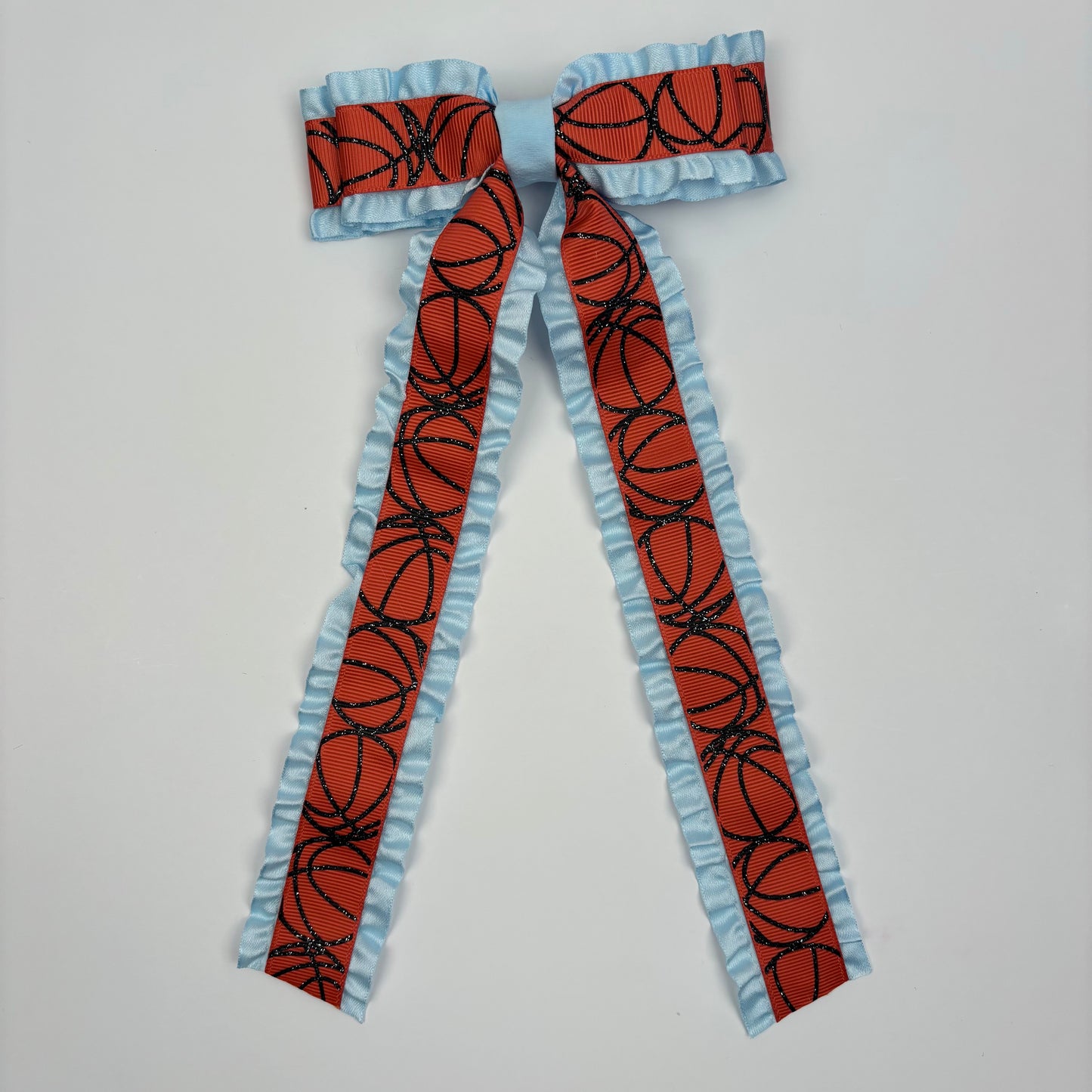 Sale- Carolina Collection Glitter Basketball Layered Blue Ruffle