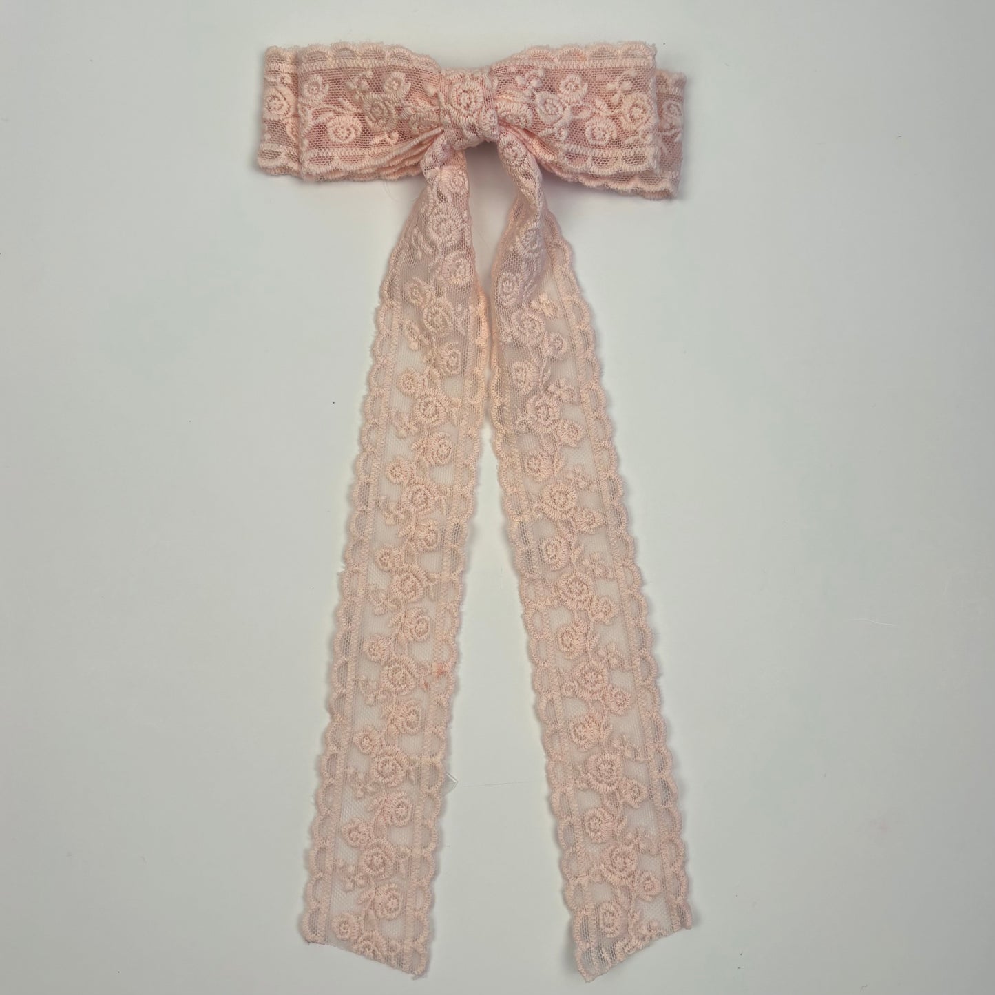 A Spring Lace Pink Bow