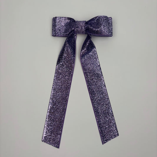 Glitter Purple Bow