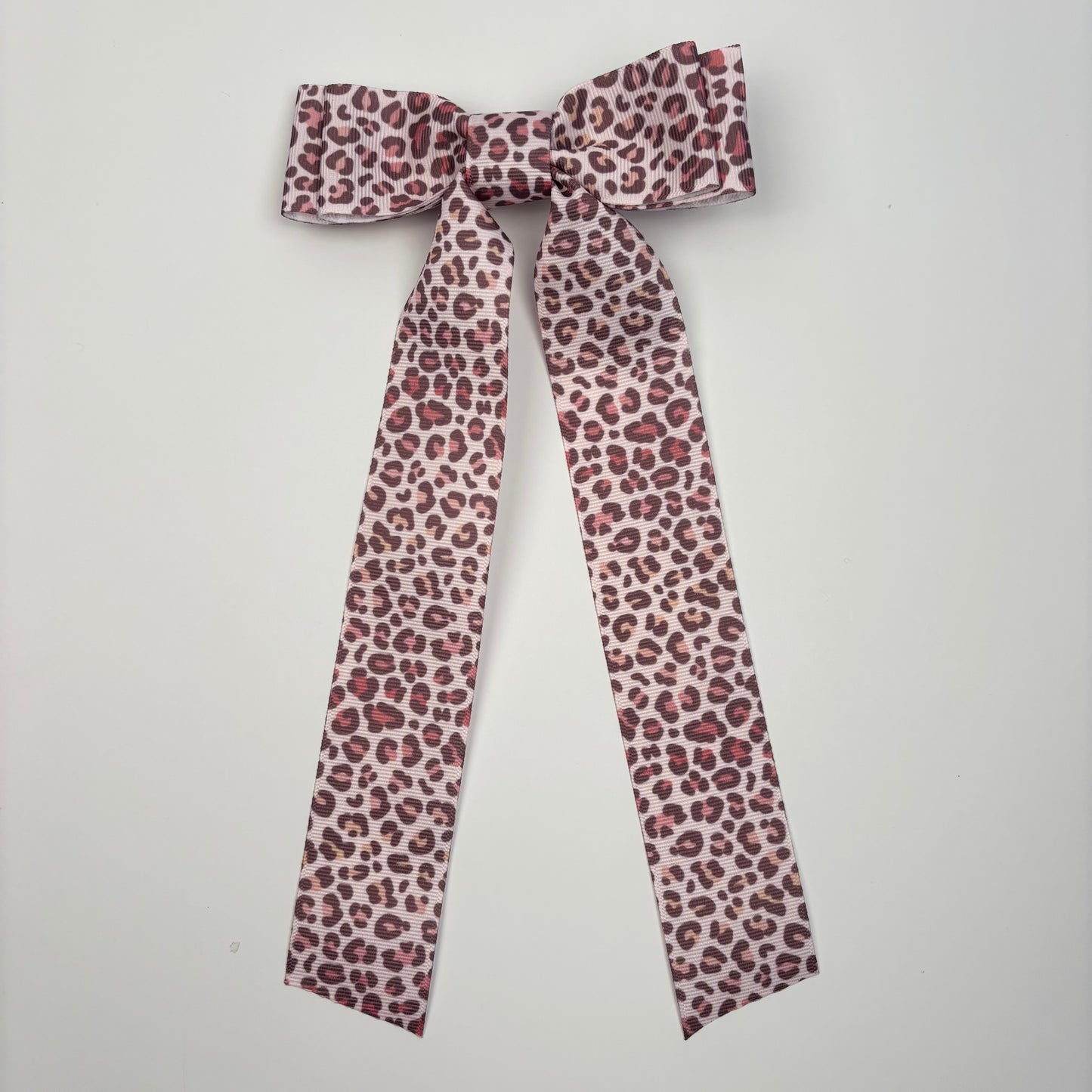 Grosgrain Printed Sunset Leopard Bow