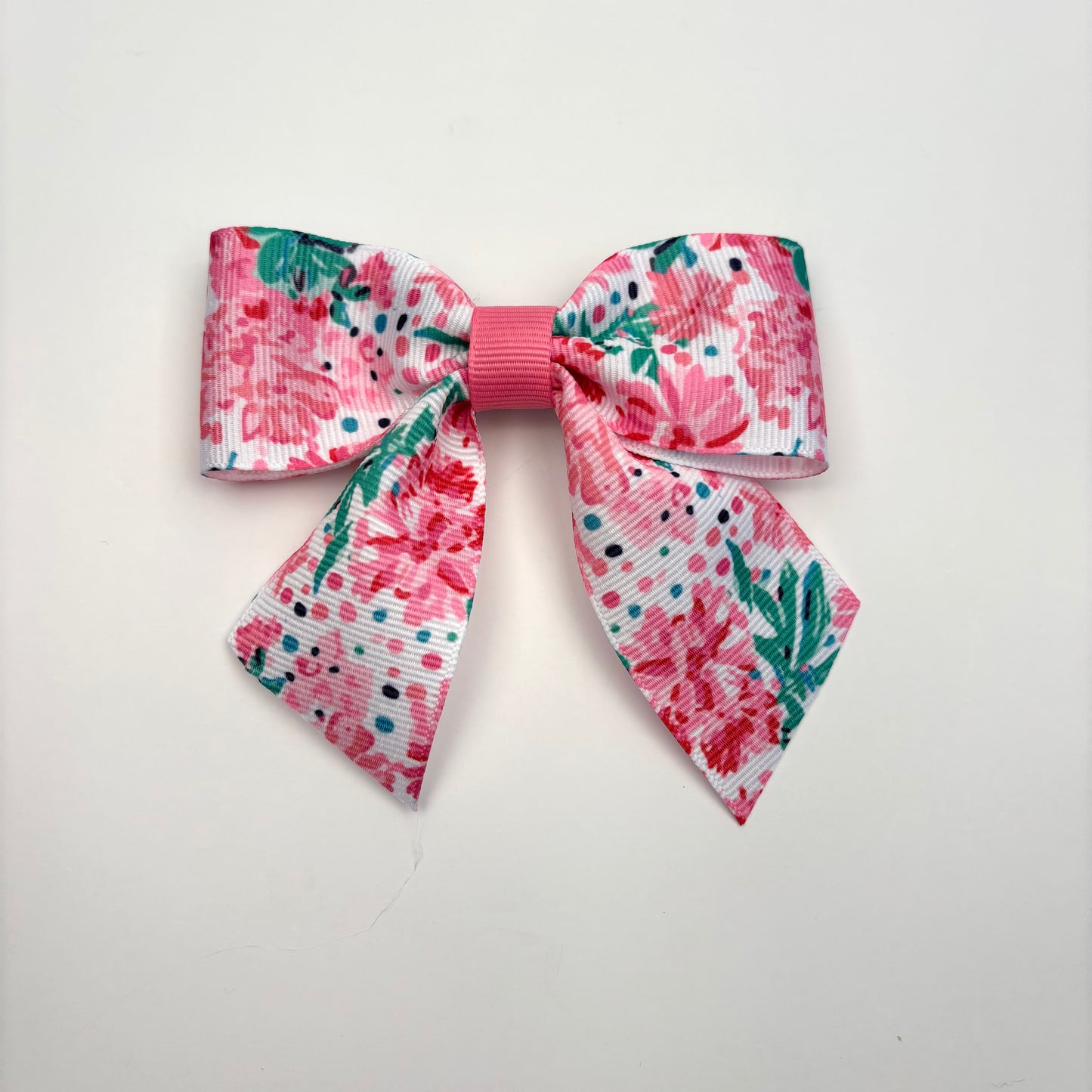 A Spring Floral Print Mini Bow