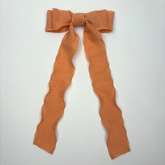 Spring Flowy Orange Bow