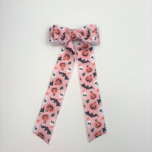 A Fall Collection Skeleton Bat Pumpkin Print
