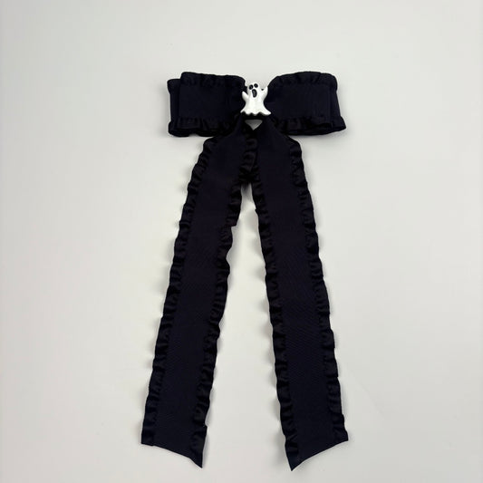 A Fall Collection Ghost Charm Ruffle Bow