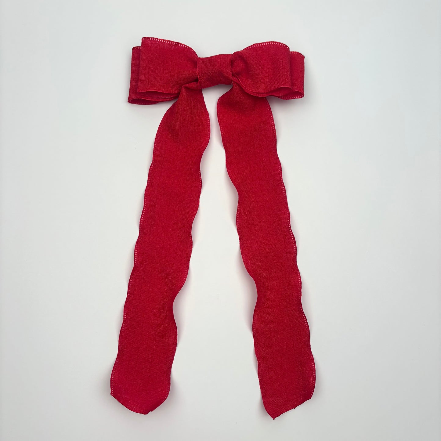 A Spring Flowy Red Bow