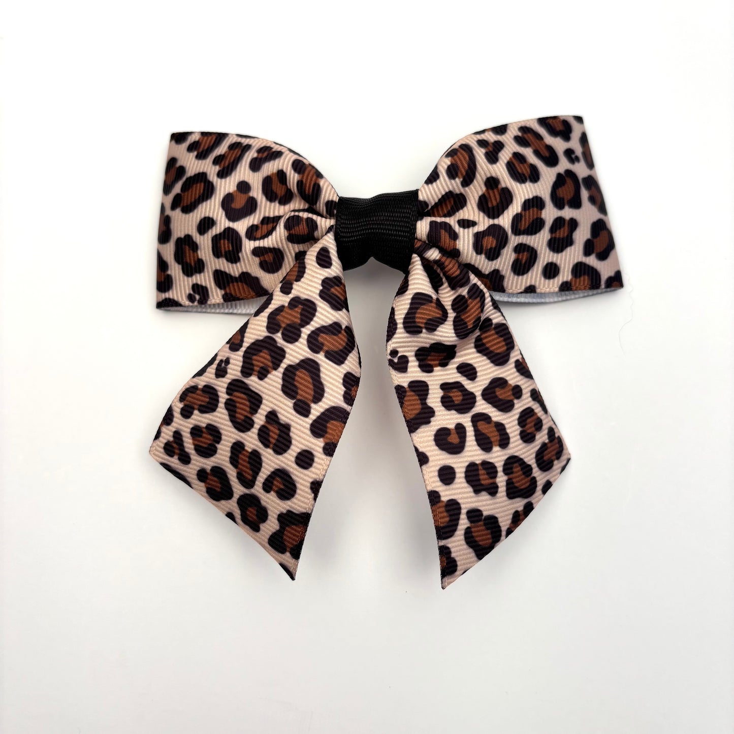 A Spring Cheetah Print Mini Bow