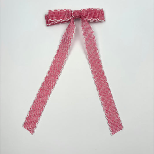 A HRL X Ella Collection Pink Linen Mesh