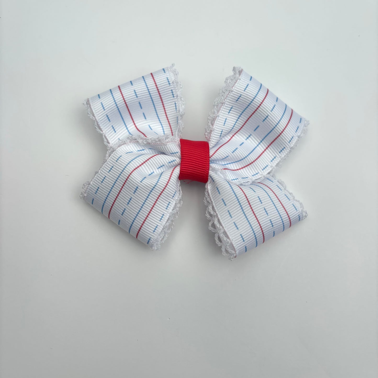 A Back to School Notebook Print Mini Bow