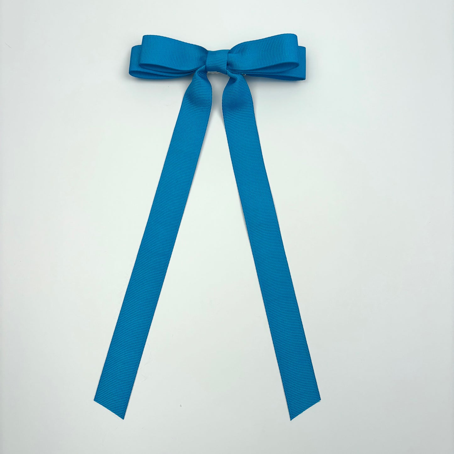 Grosgrain Turquoise Skinny Hair Bow