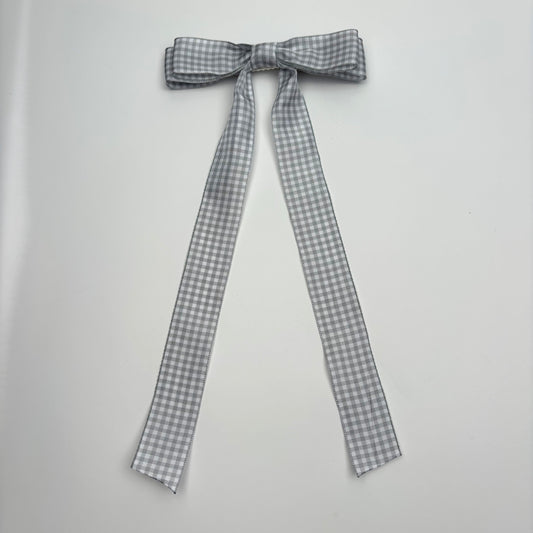A Summer Collection Grey and White Checkered Print