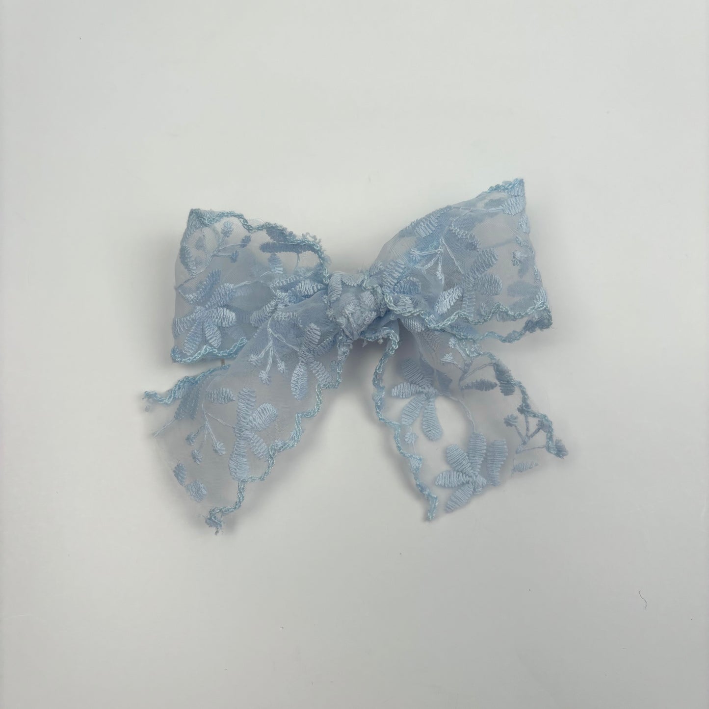 A Fall Collection Lace Blue Mini Bow