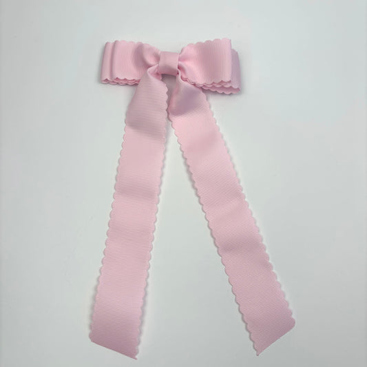 A Ballet Collection Light Pink Scalloped Bow